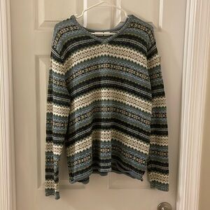 Blue striped sweater
